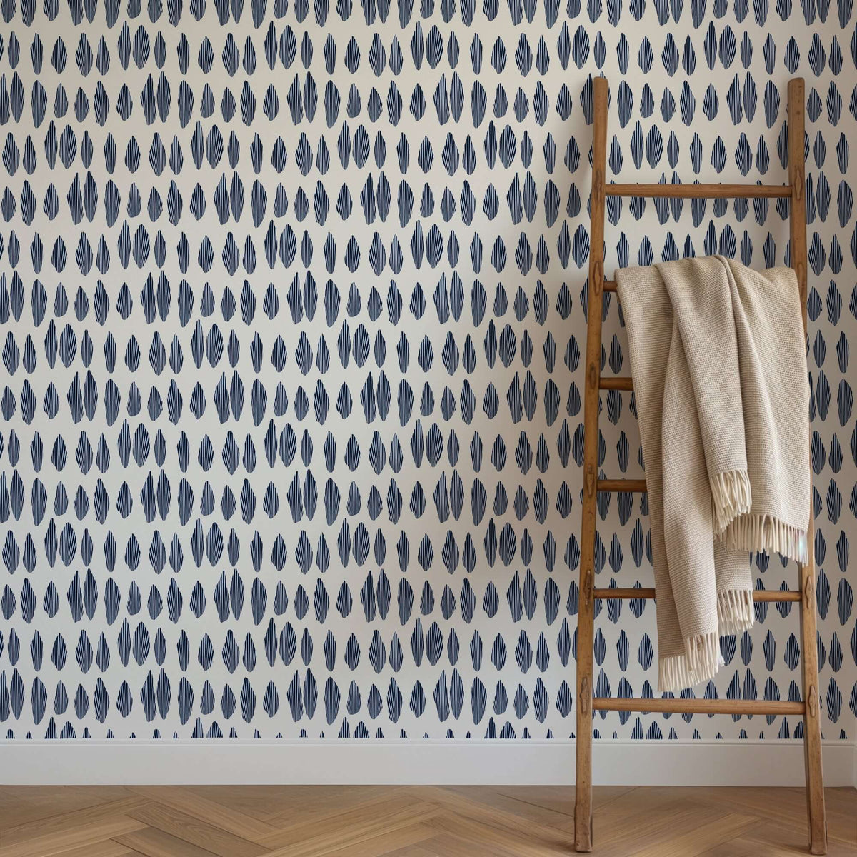 Mitchell Black Lome Cascade Wallpaper - Marine