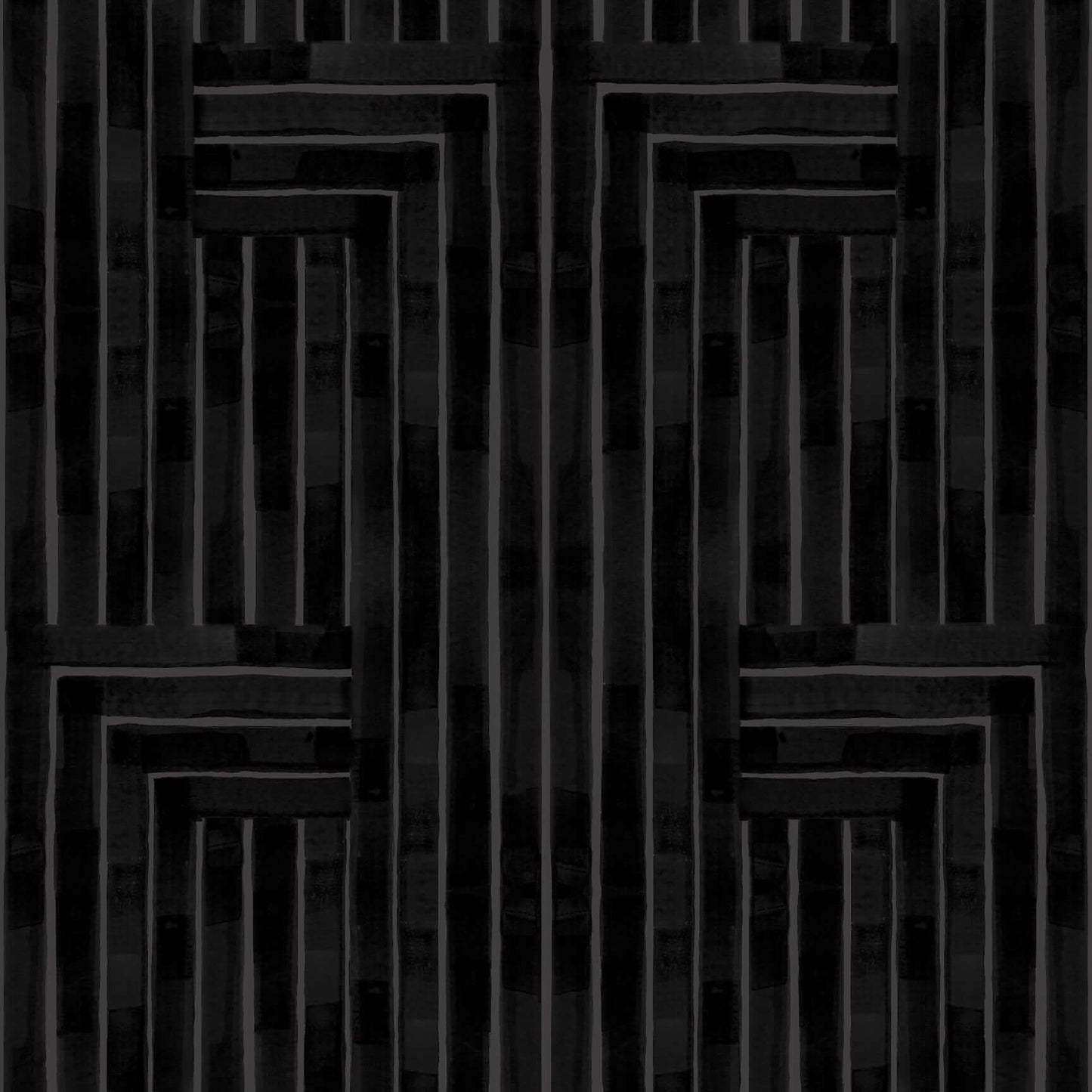 Dark geometric pattern with interlocking shapes