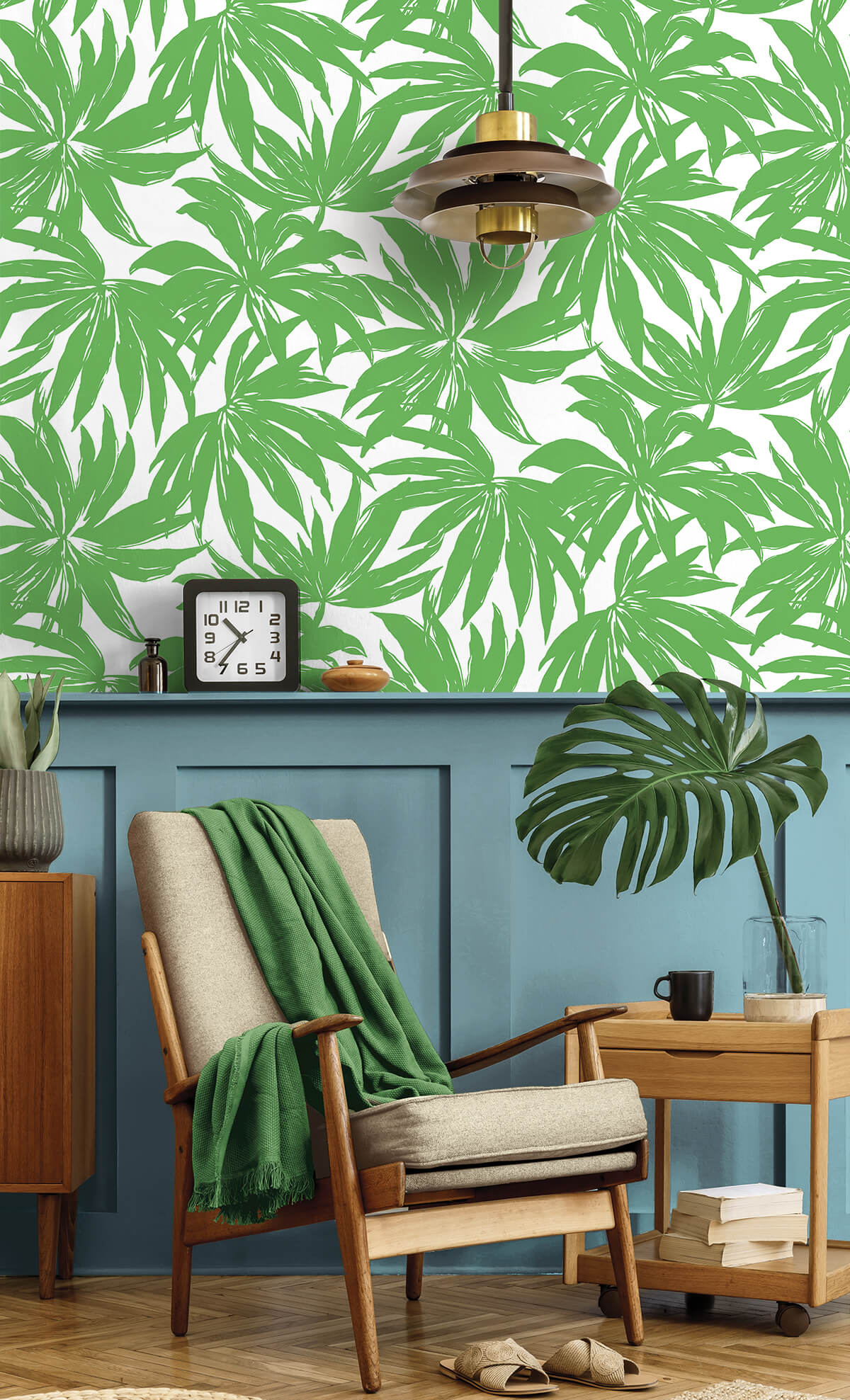 Daisy Bennett West Boulevard Collection Palma Wallpaper - Green