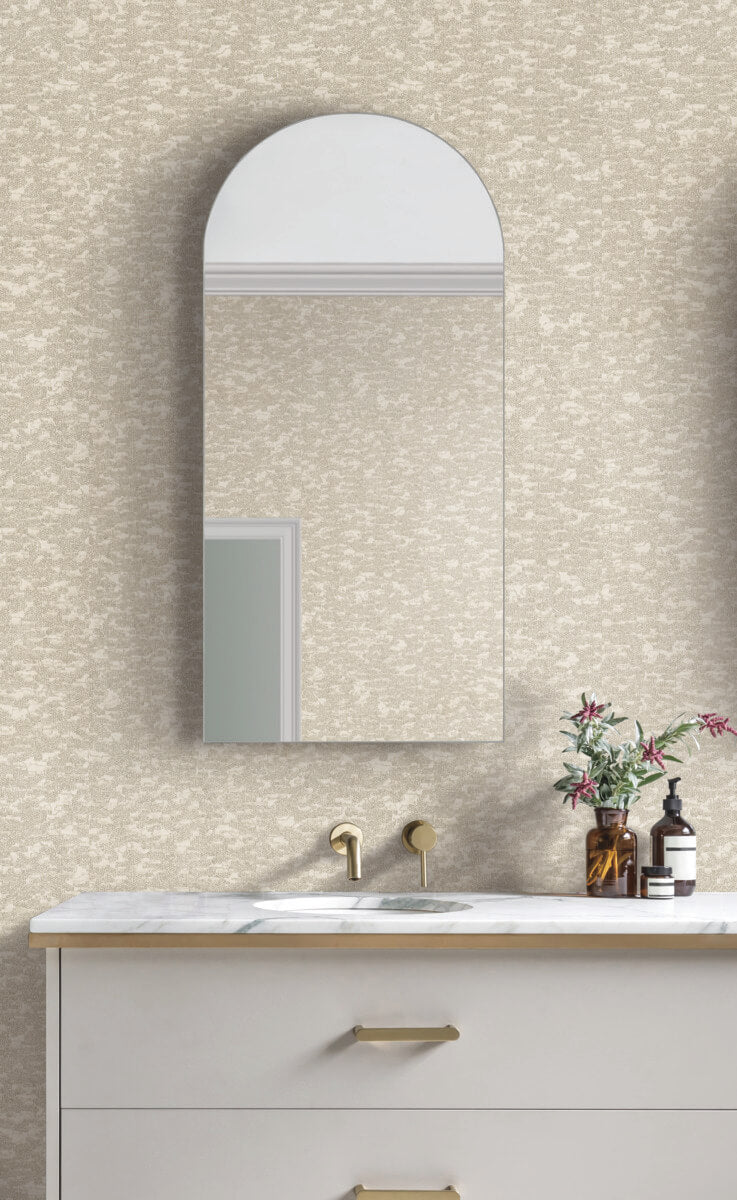 Antonina Vella Dazzling Dimensions Weathered Cypress Wallpaper - White
