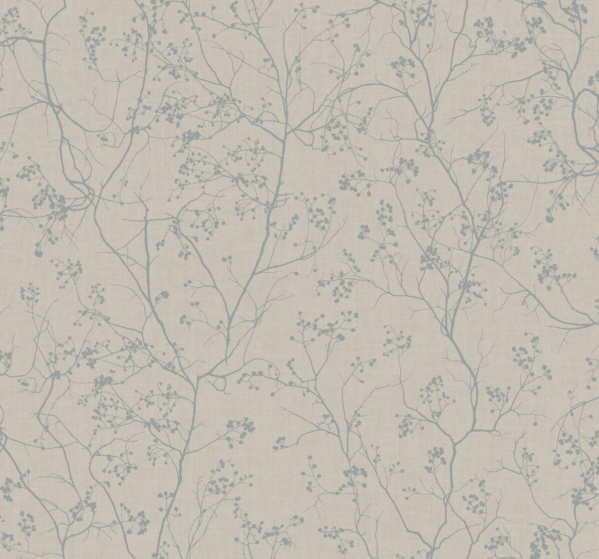 Antonina Vella Dazzling Dimensions Luminous Branches Wallpaper Sample - Gray & Silver