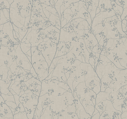 Antonina Vella Dazzling Dimensions Luminous Branches Wallpaper - Gray & Silver