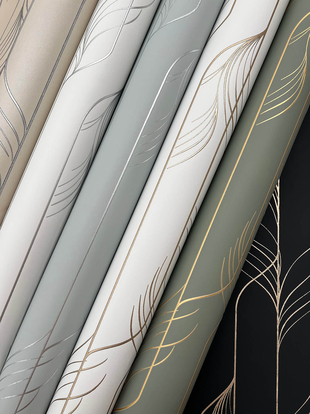 Candice Olson Decadence Elemental Thread Wallpaper Sample - White & Gold