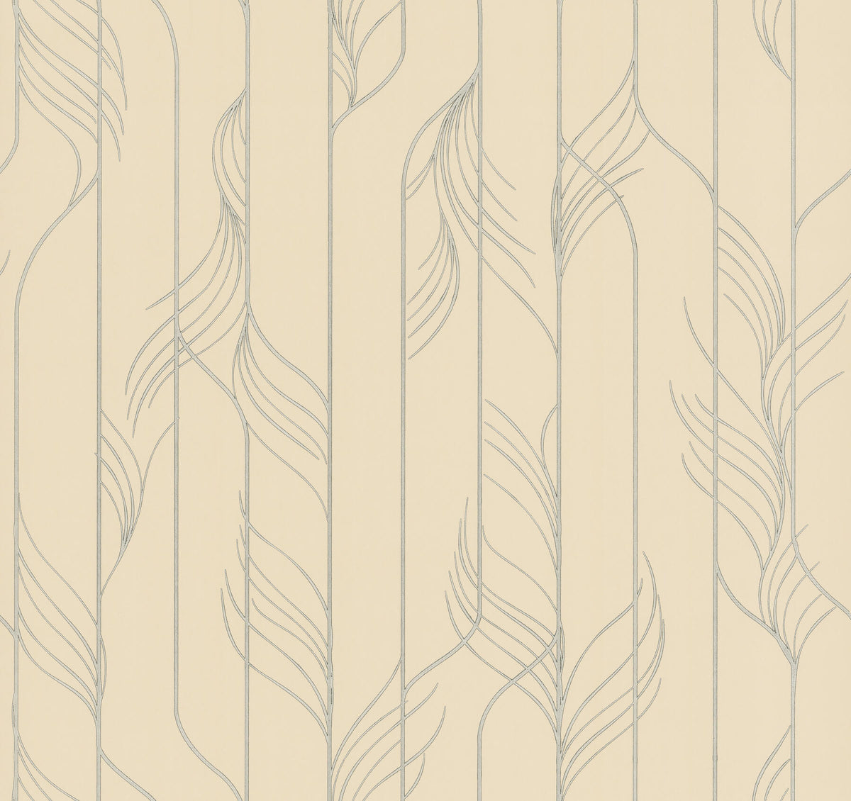 Candice Olson Decadence Elemental Thread Wallpaper Sample - Neutral Pearl & Silver