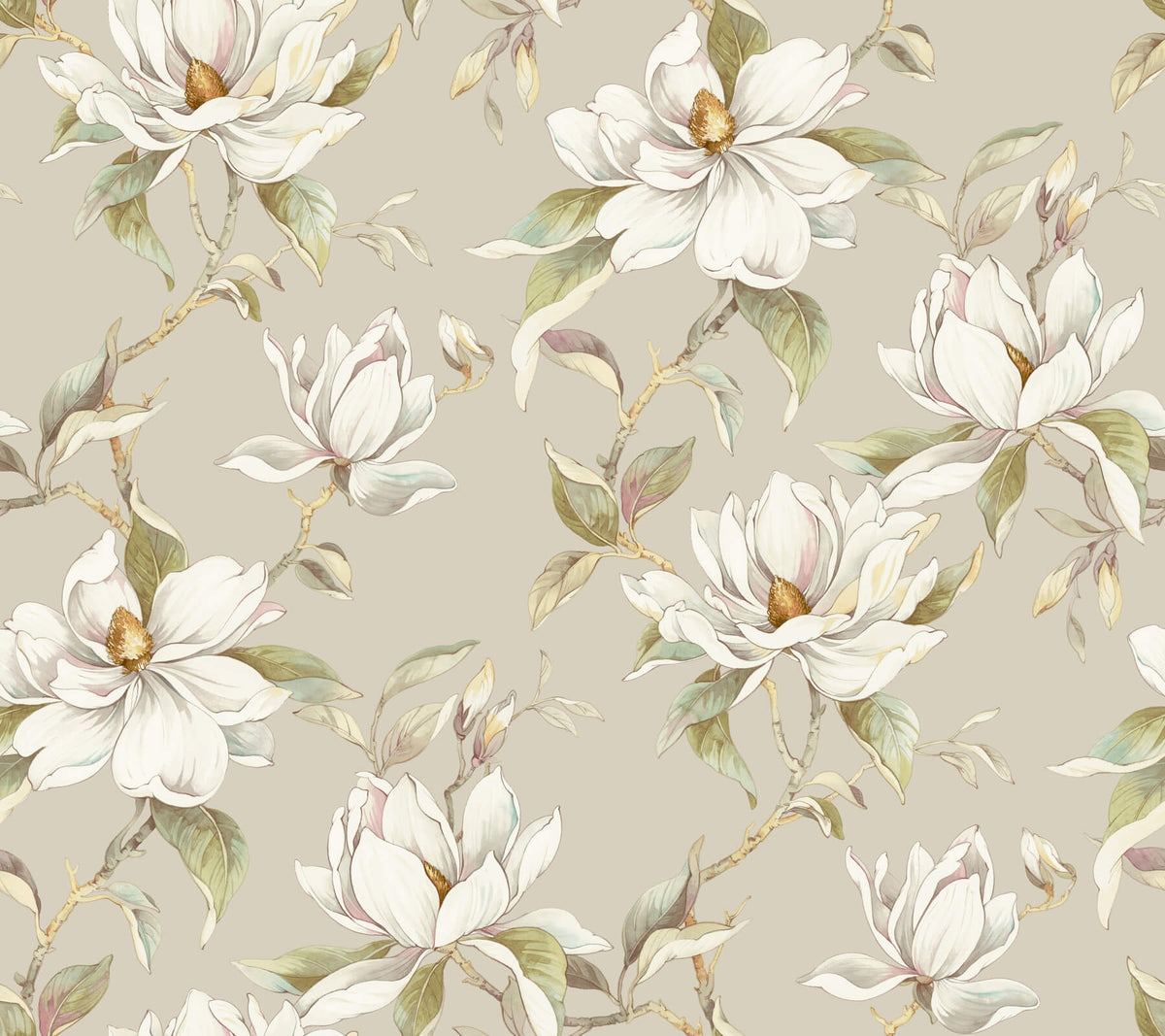 Candice Olson Decadence Garden Jewels Wallpaper - Linen