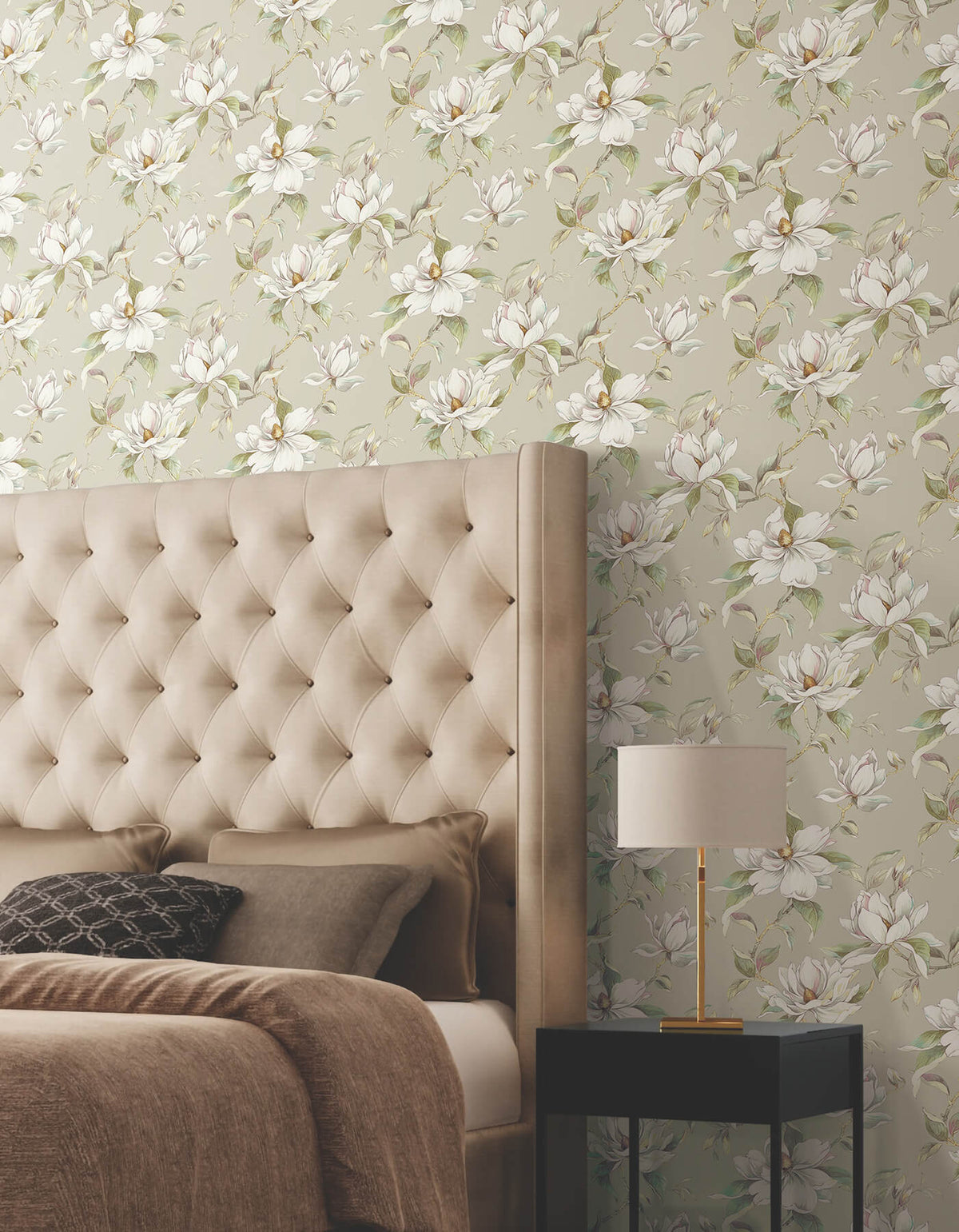 Candice Olson Decadence Garden Jewels Wallpaper - Linen