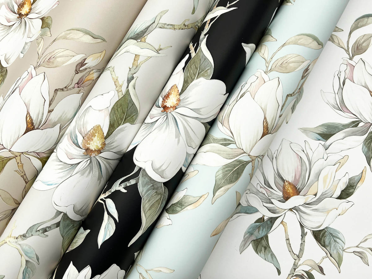 Candice Olson Decadence Garden Jewels Wallpaper Sample - Black