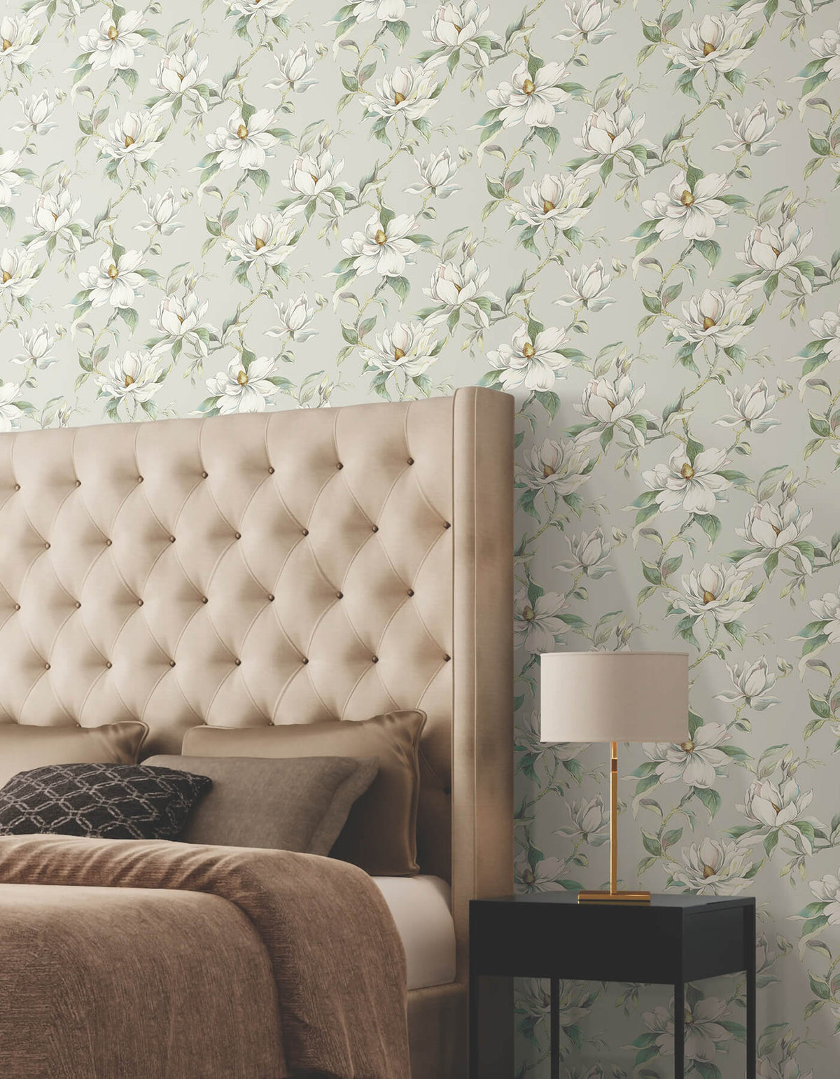 Candice Olson Decadence Garden Jewels Wallpaper - Warm Grey