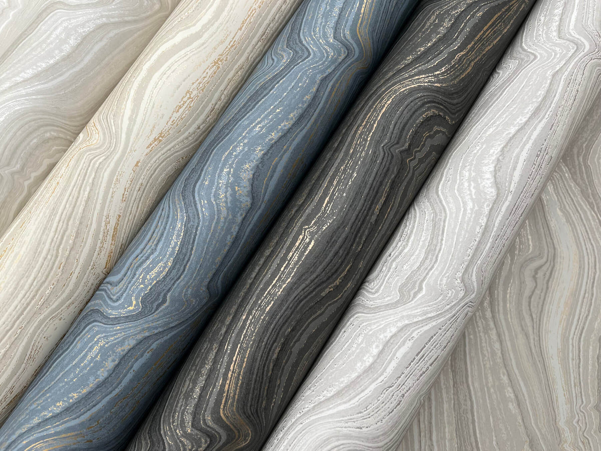 Candice Olson Decadence Mineral Shimmer Wallpaper - Gray & Pearl