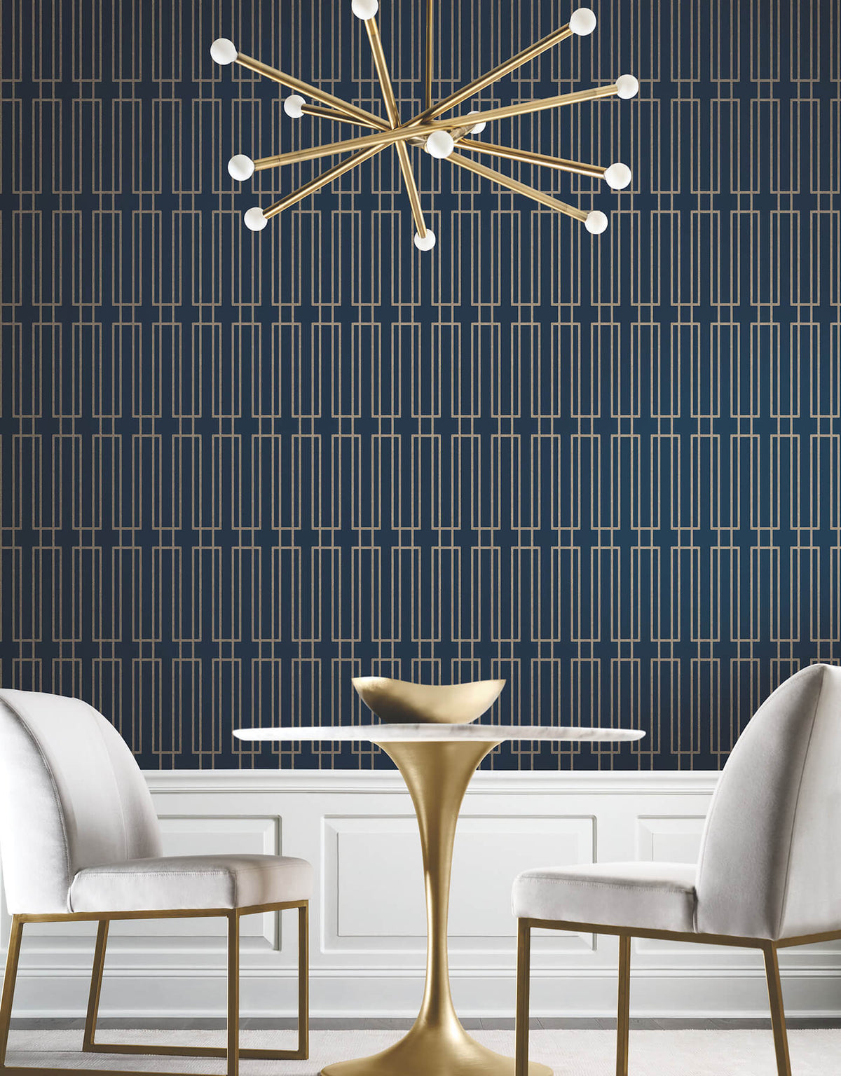 Candice Olson Decadence Terrace Wallpaper - Navy