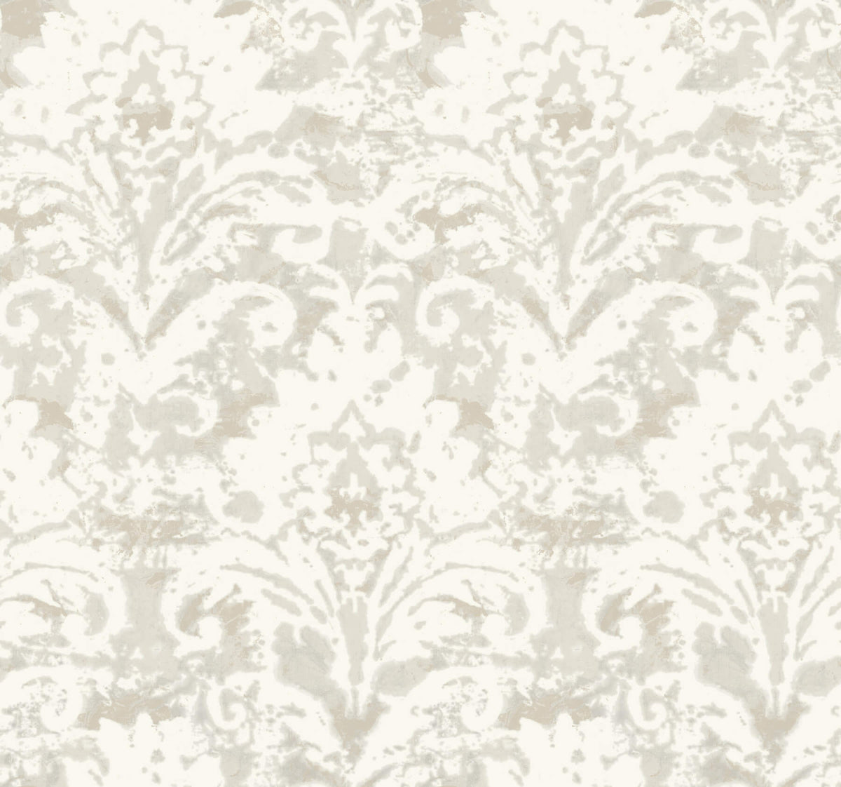 Candice Olson Decadence Velvet Crush Damask Wallpaper - Cream & Pearl