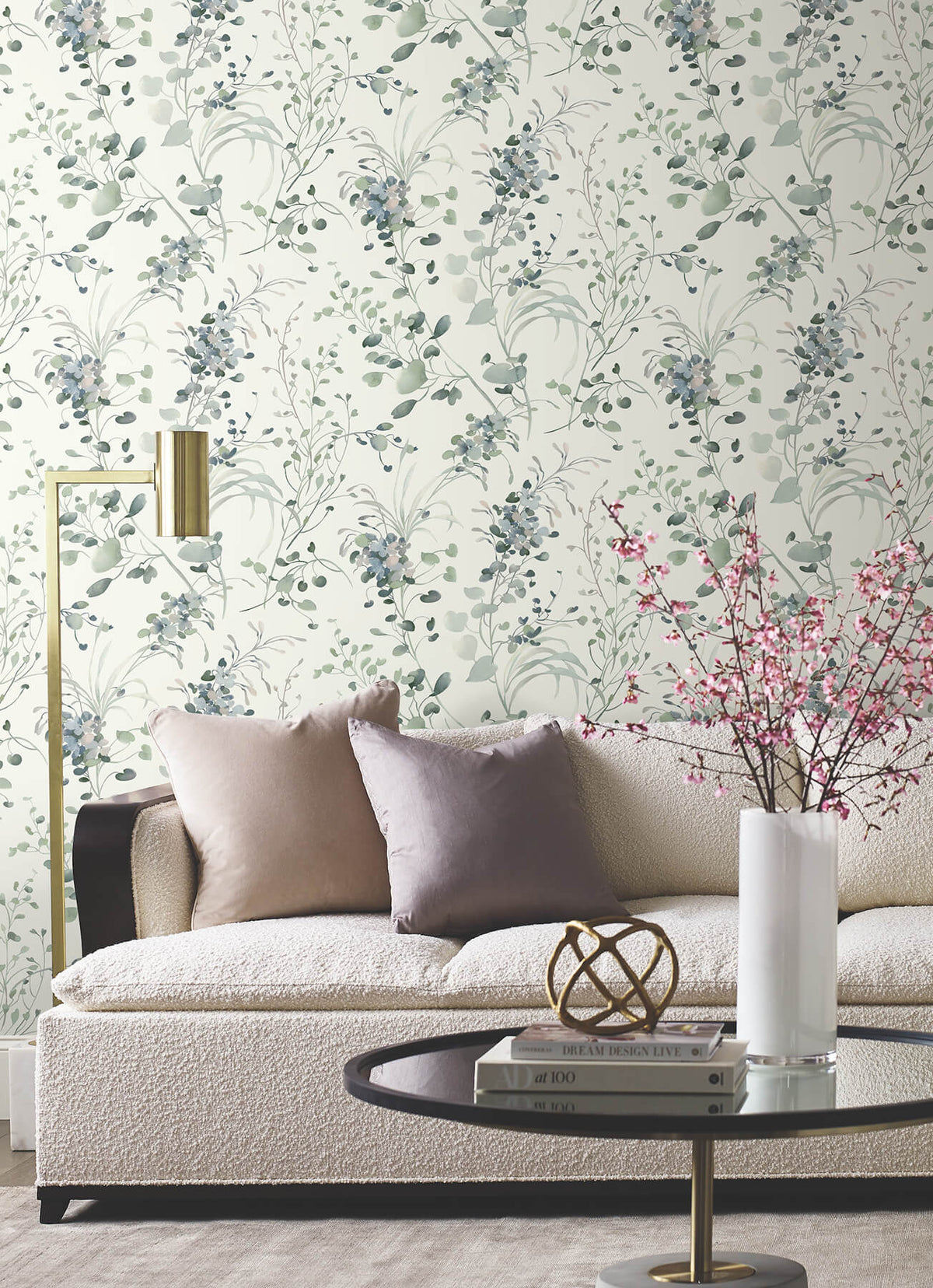 Candice Olson Decadence Spring Whispers Wallpaper Sample - Jade