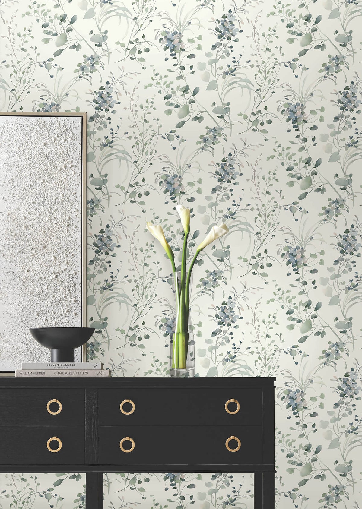 Candice Olson Decadence Spring Whispers Wallpaper Sample - Jade