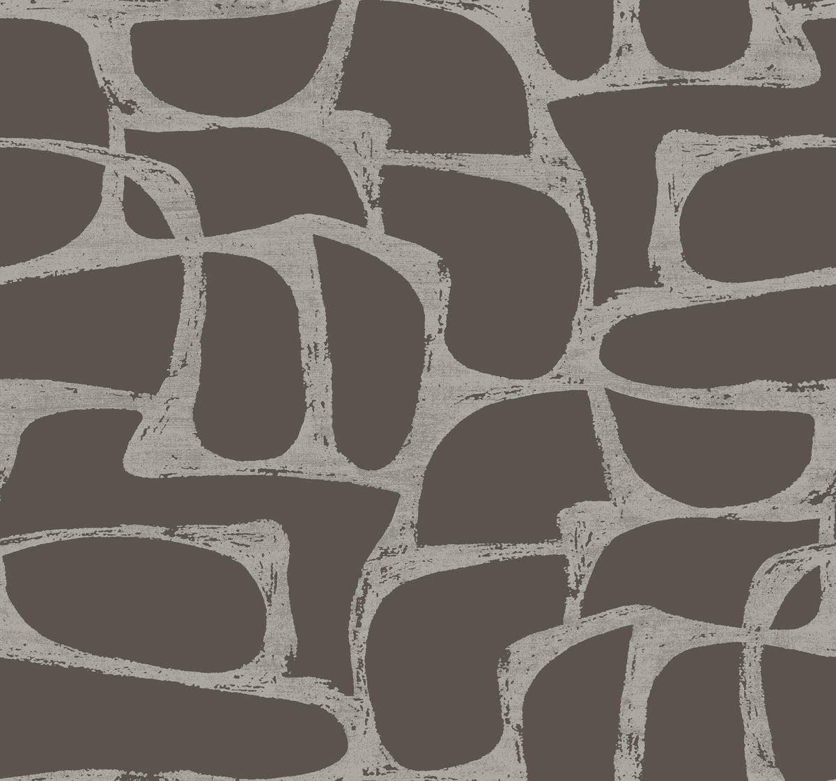 Candice Olson Decadence Craftsman Geometric Wallpaper - Mocha