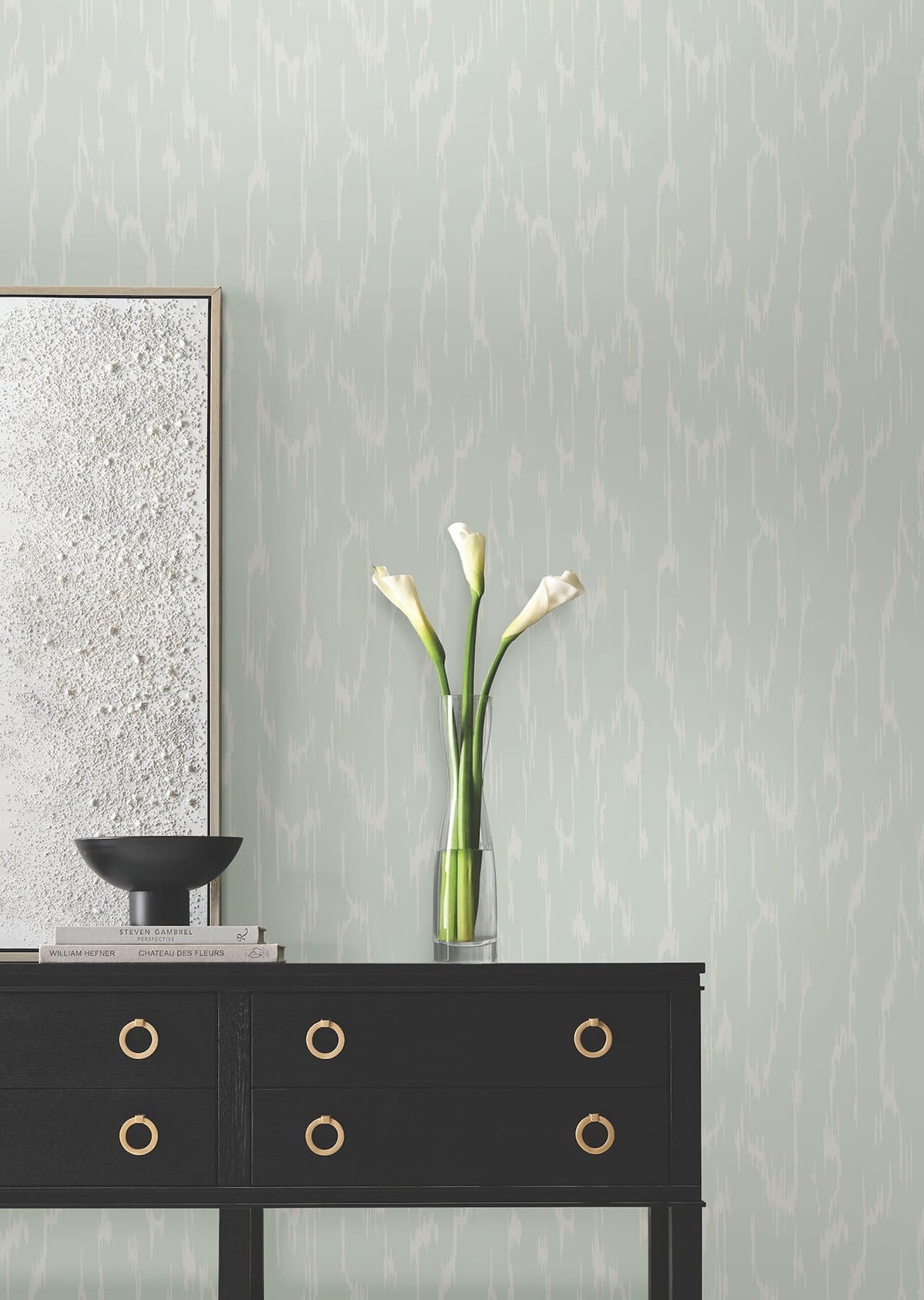Candice Olson Decadence Flowing Wallpaper - Ether Blue