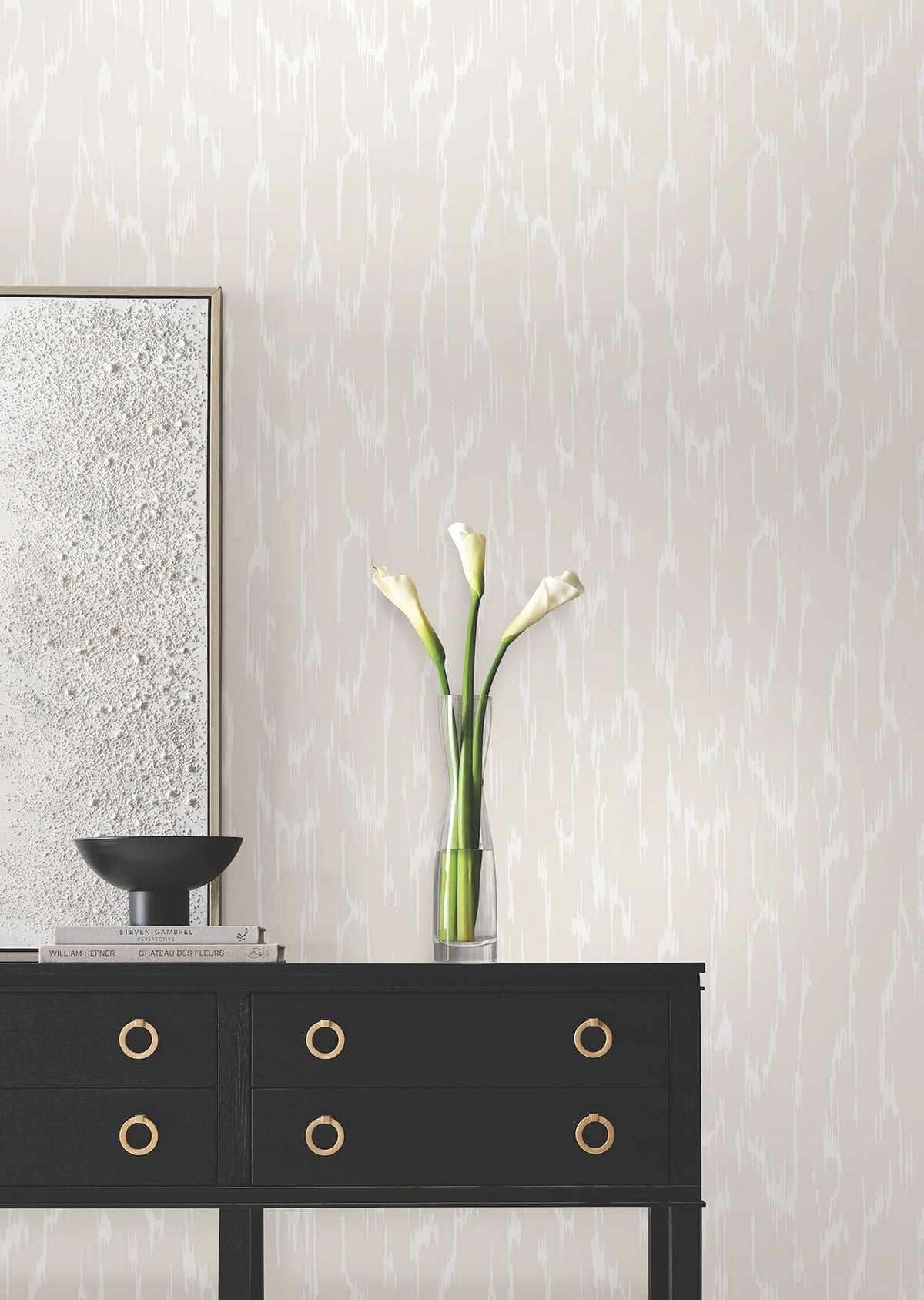 Candice Olson Decadence Flowing Wallpaper - Pearl