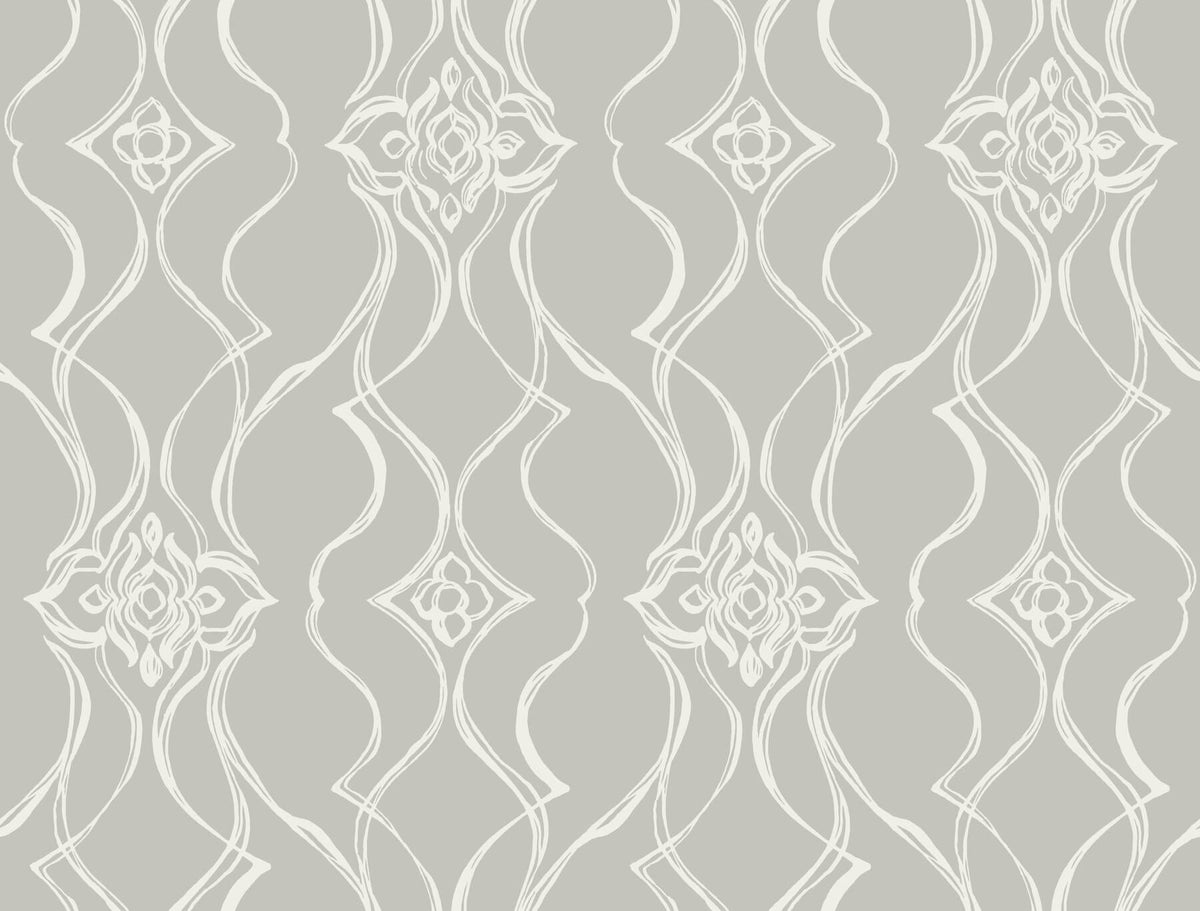 Candice Olson Decadence Pirouette Wallpaper - Grey