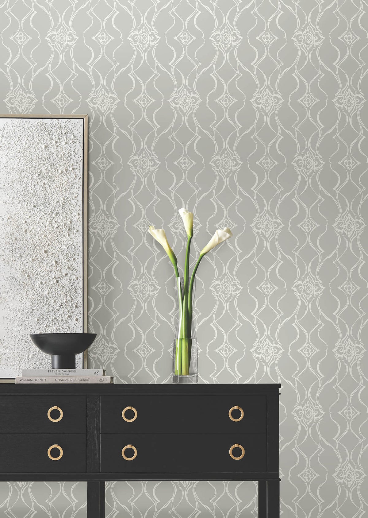 Candice Olson Decadence Pirouette Wallpaper - Grey
