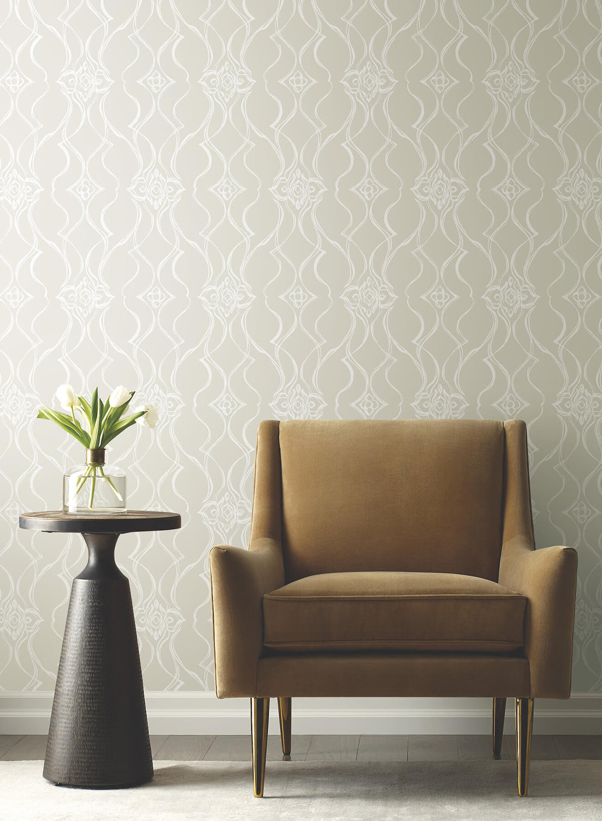 Candice Olson Decadence Pirouette Wallpaper - Beige