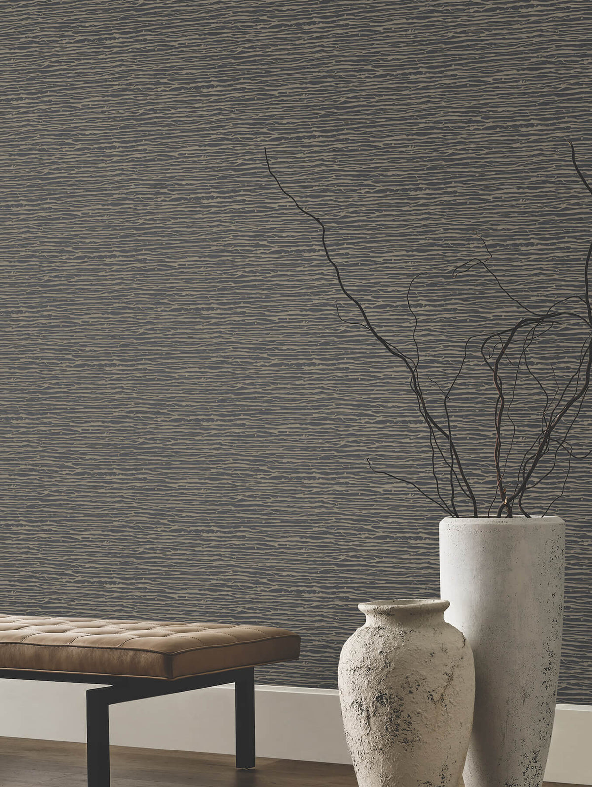 Candice Olson Decadence Horizons Wallpaper - Charcoal