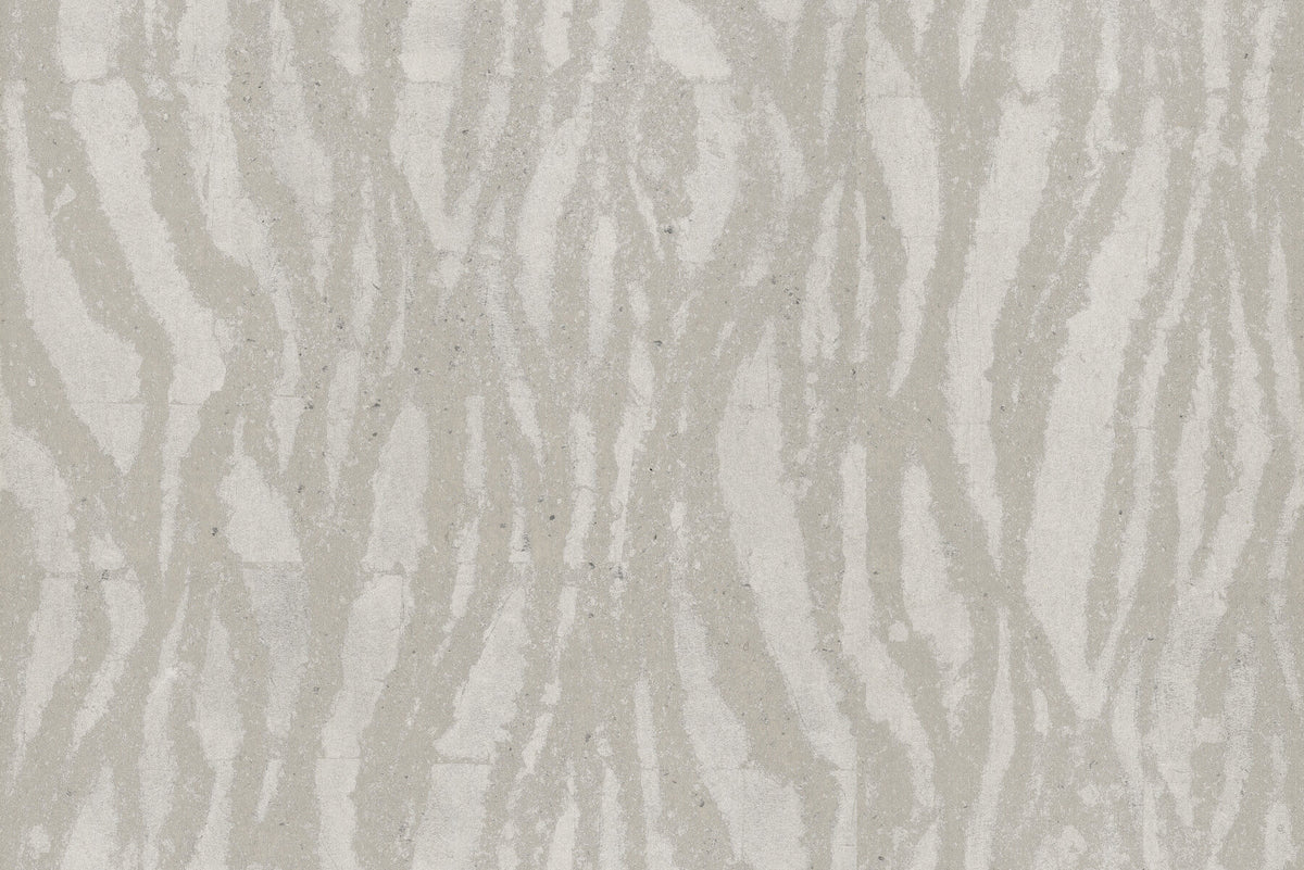 Candice Olson Decadence Zebra Chic Wallpaper Sample - Silver