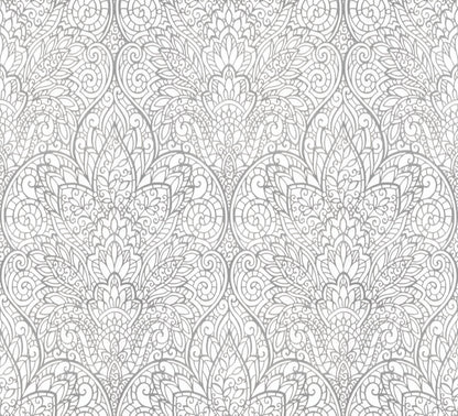 Candice Olson After 8 Paradise Wallpaper - White & Silver