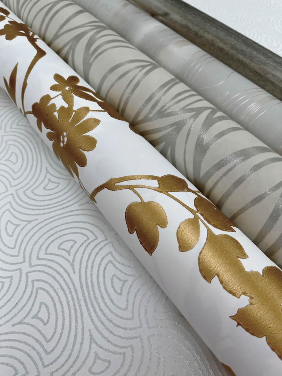 Candice Olson After 8 Hourglass Wallpaper - White