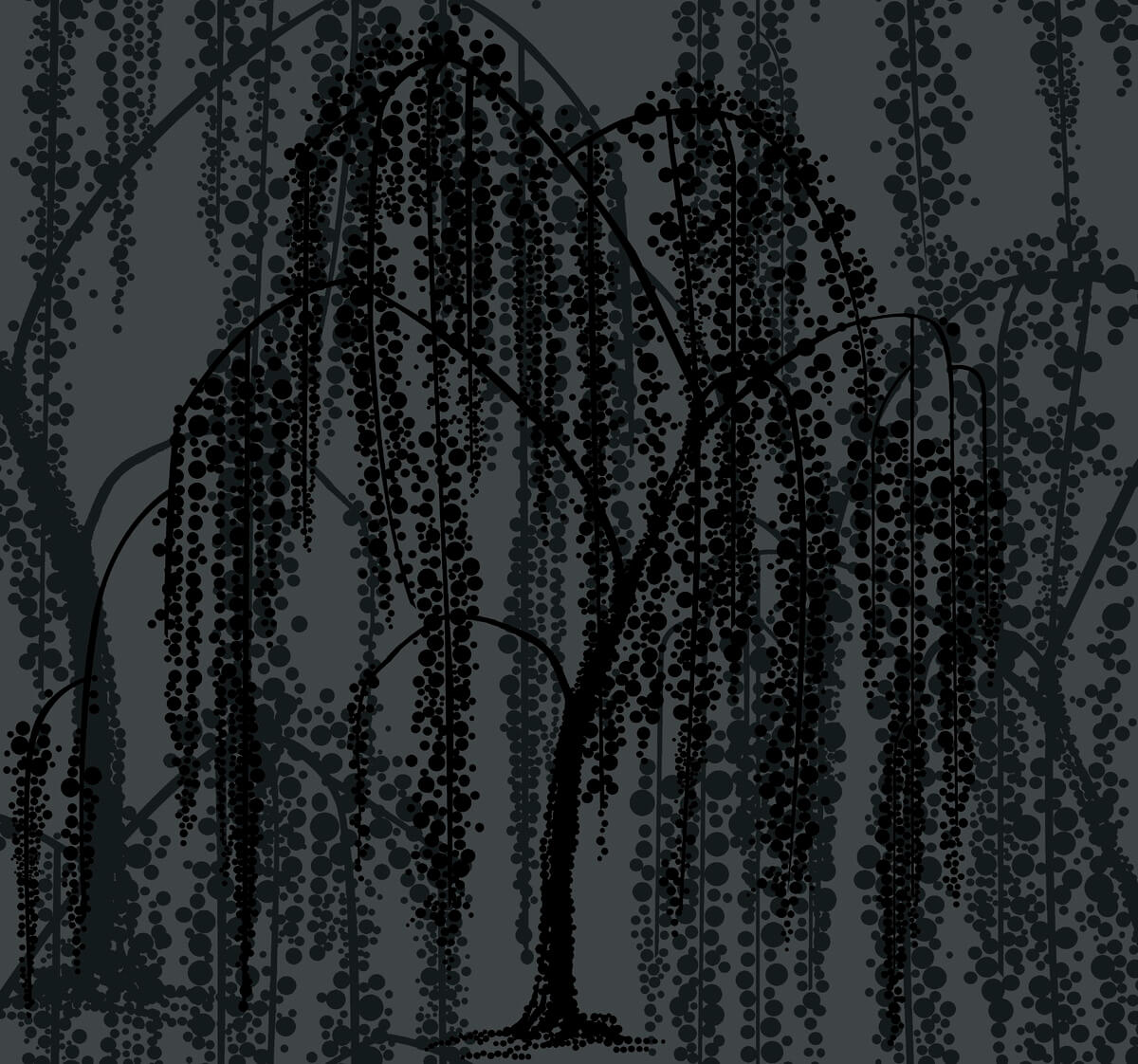Candice Olson After 8 Willow Glow Wallpaper - Gray