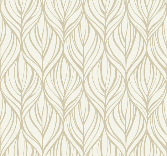 Candice Olson After 8 Palma Wallpaper - White & Gold