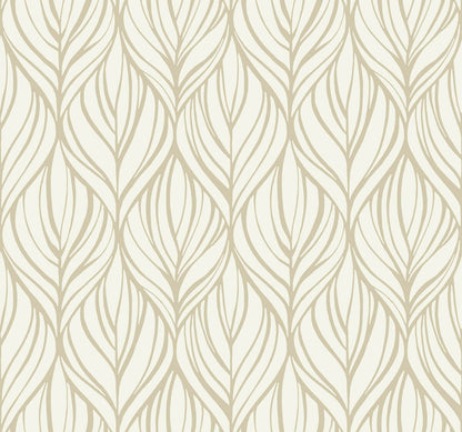 Candice Olson After 8 Palma Wallpaper - White & Gold