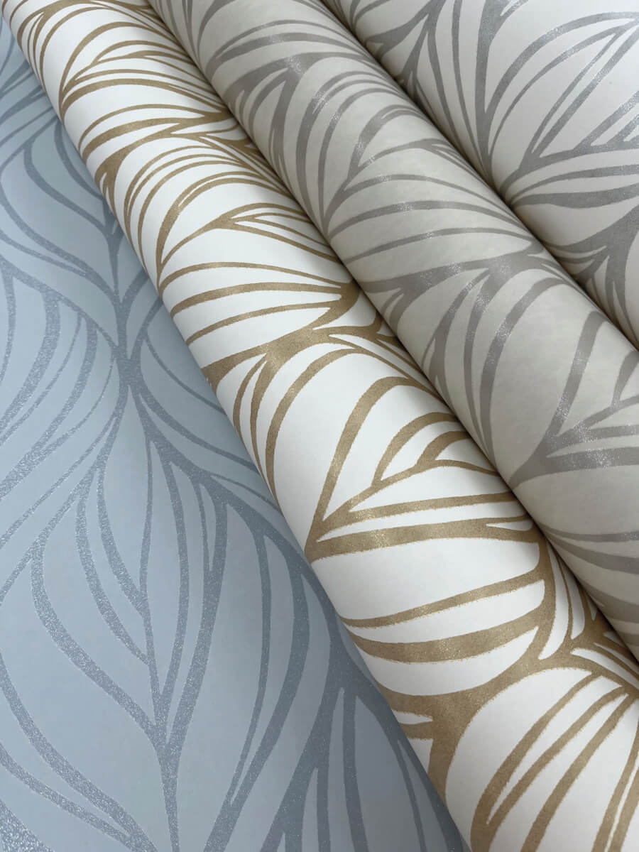Candice Olson After 8 Palma Wallpaper - White & Silver