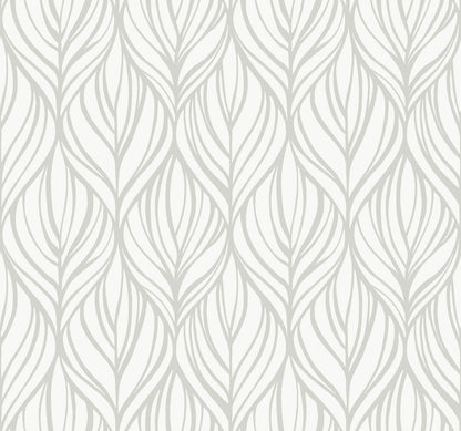 Candice Olson After 8 Palma Wallpaper - White & Silver