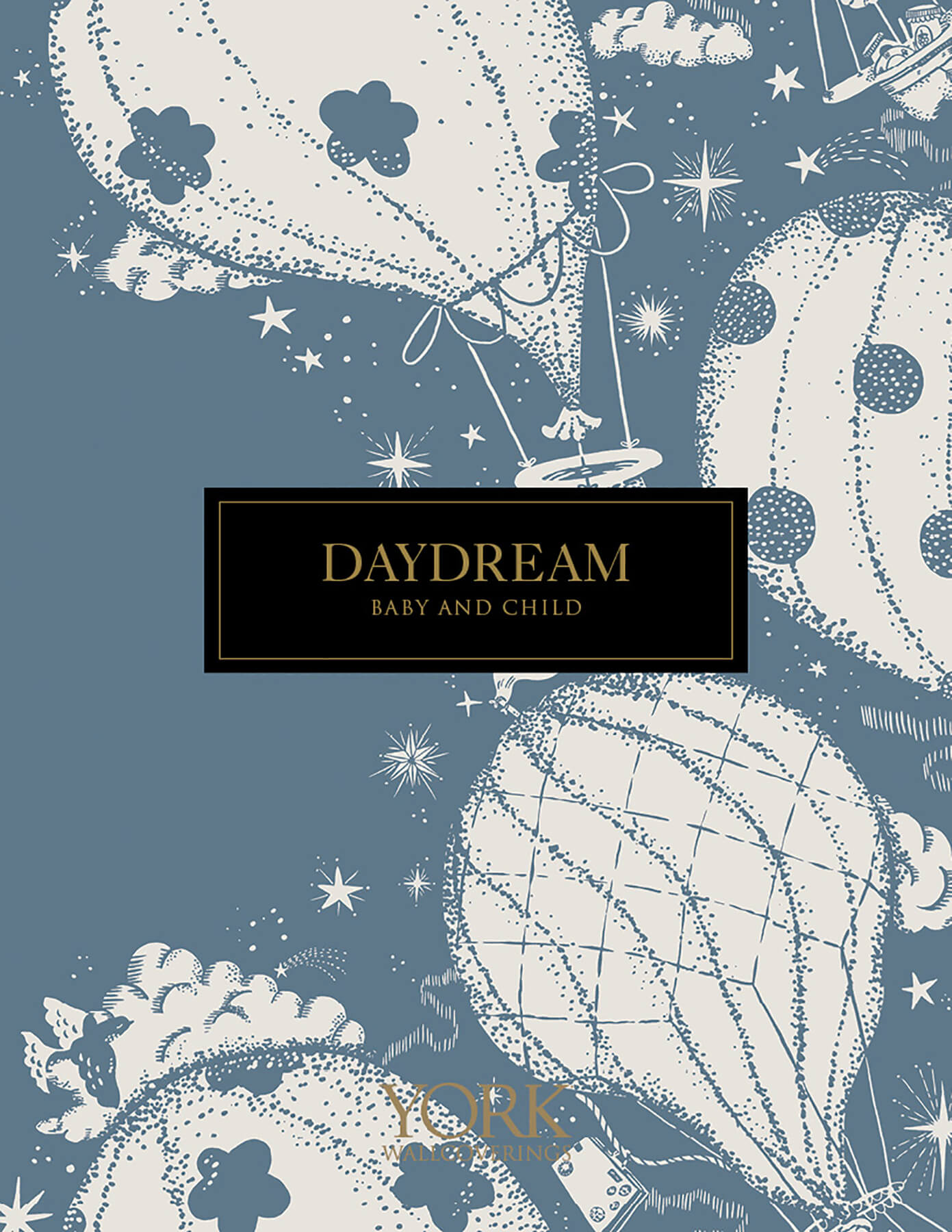 York Daydream Havet Wallpaper - Grey