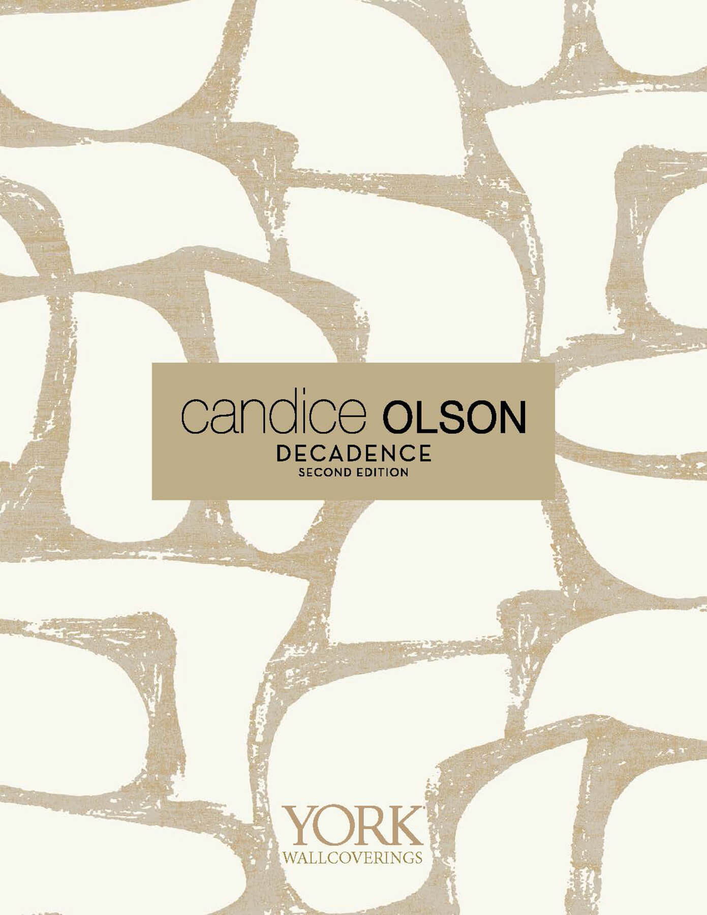 Candice Olson Decadence Flowing Wallpaper - White