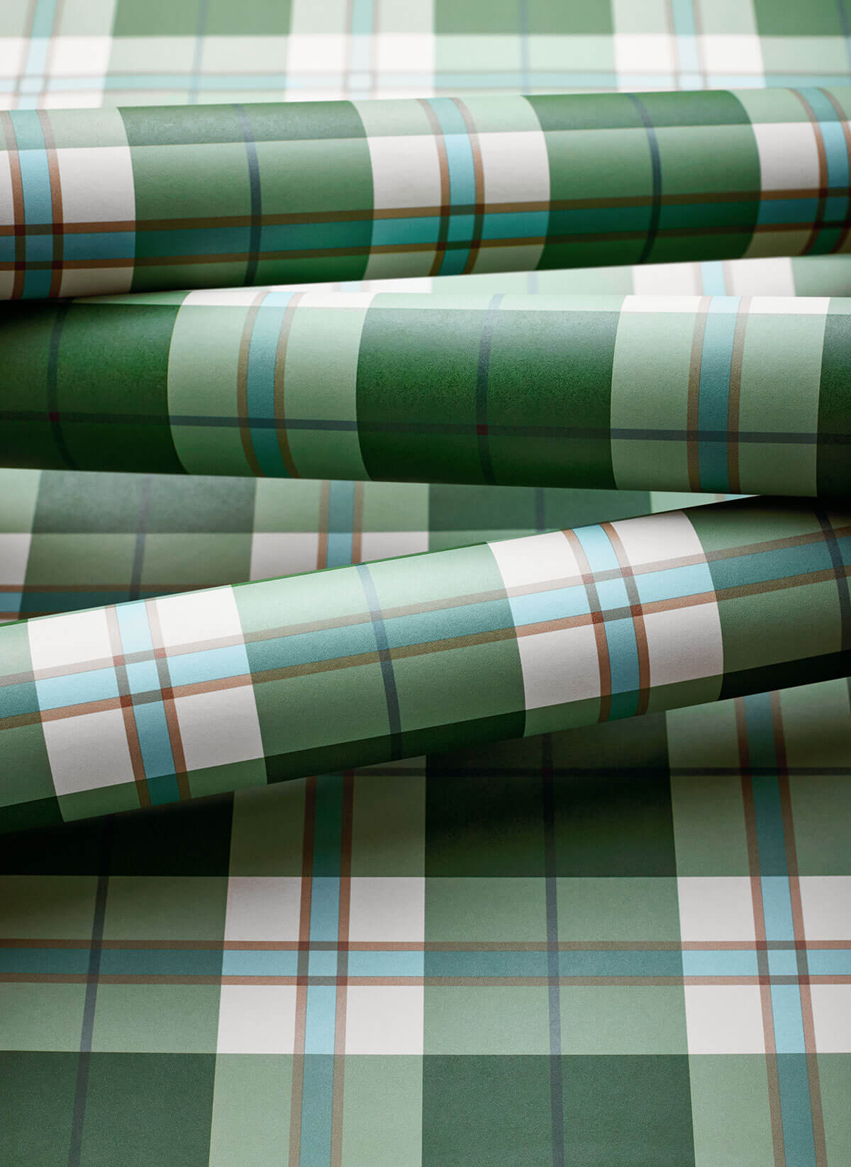 Thibaut Stripes & Checks Resource Douglas Plaid Wallpaper - Green