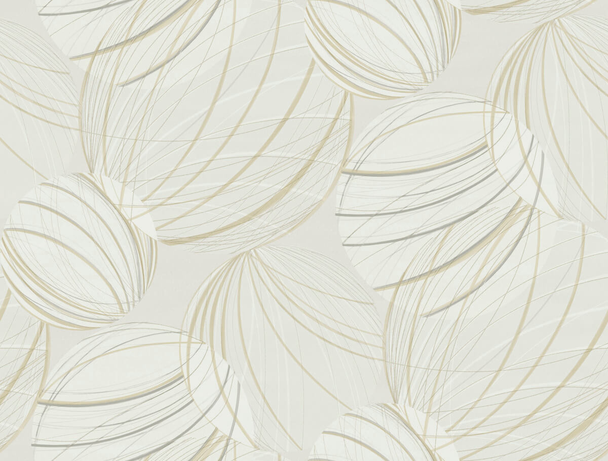 Candice Olson Casual Elegance Floating Lanterns Wallpaper - Blonde