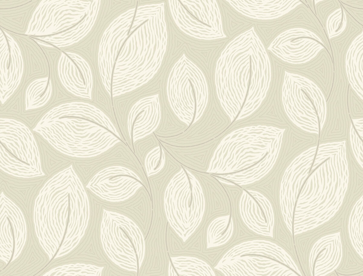 Candice Olson Casual Elegance Contoured Leaves Wallpaper - Sand