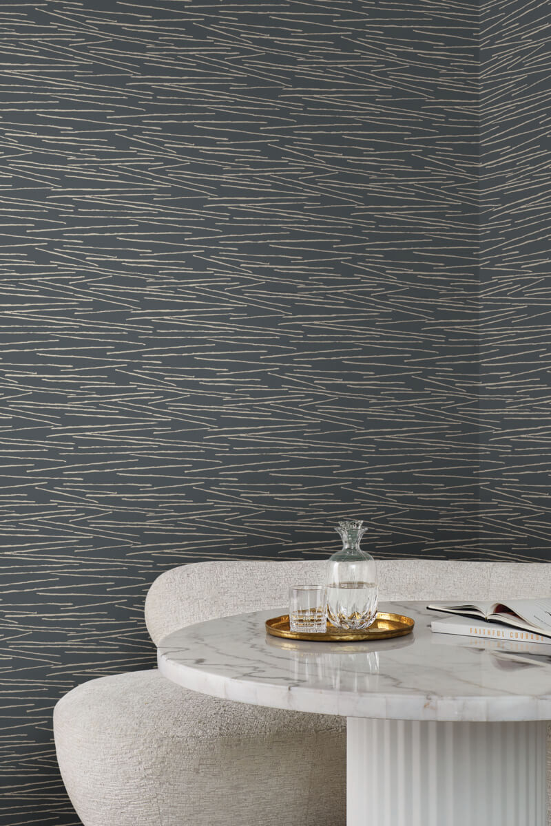 Candice Olson Casual Elegance Line Horizon Wallpaper - Charcoal