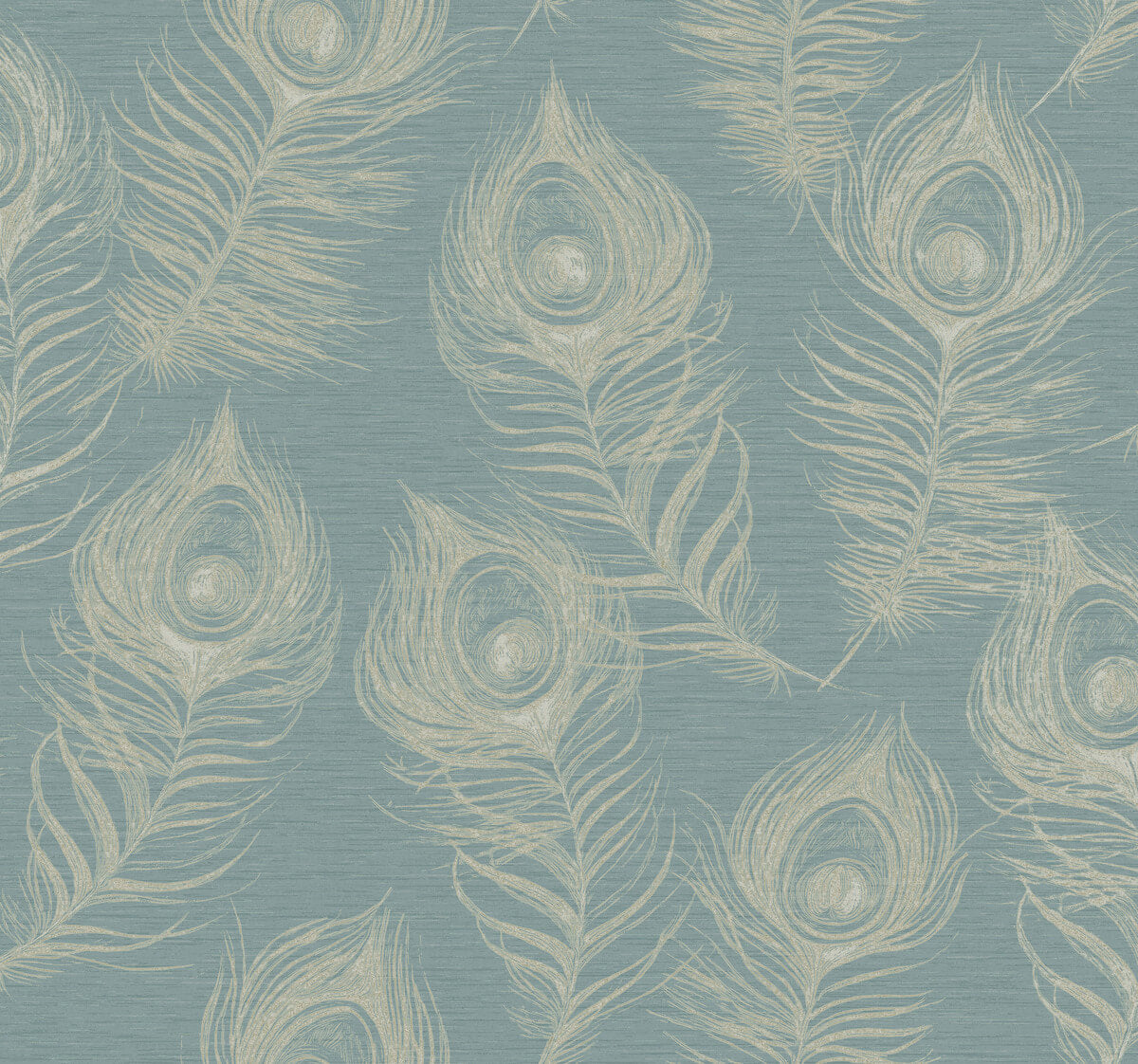 Candice Olson Casual Elegance Regal Peacock Wallpaper - Dark Teal