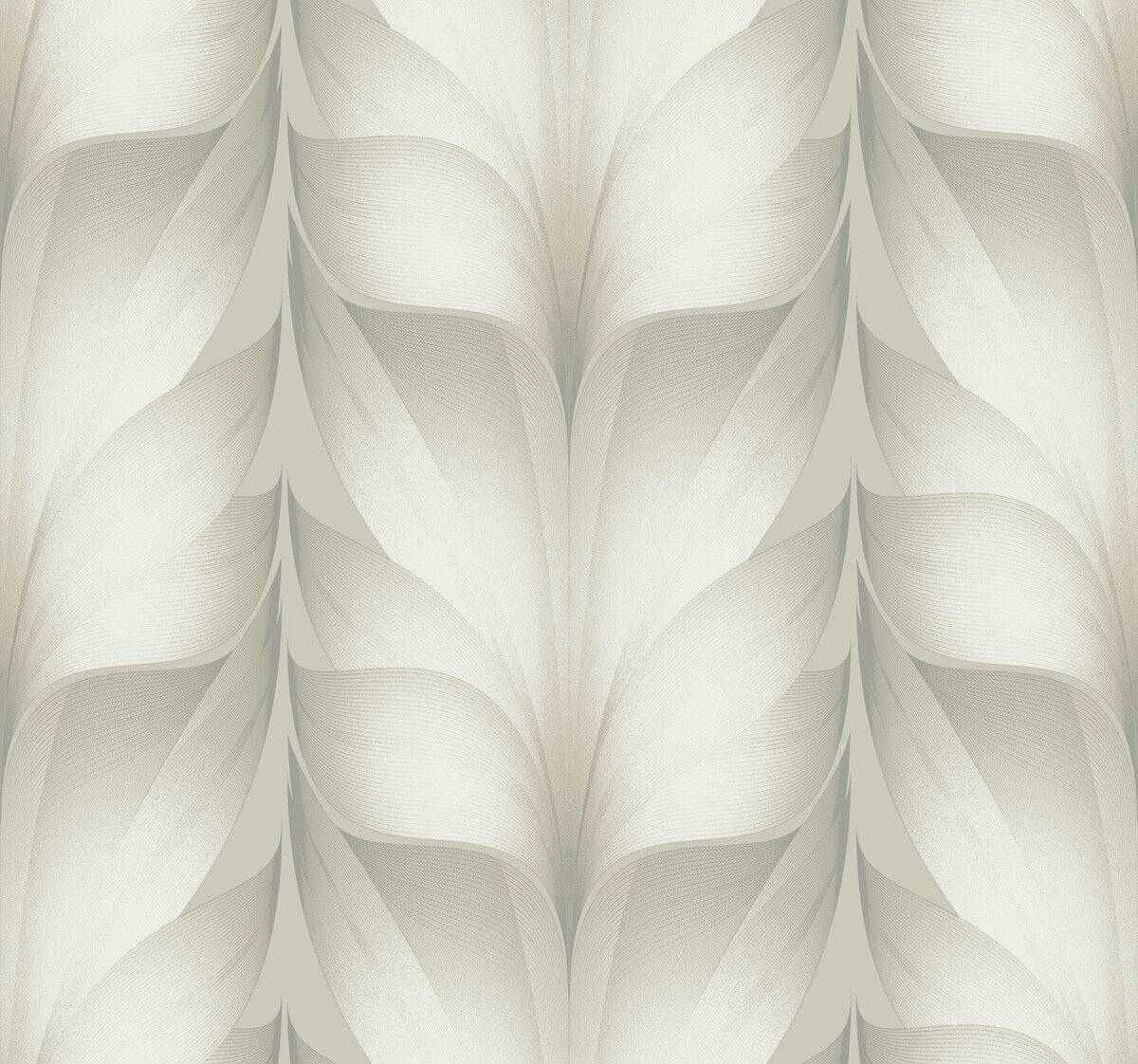 Candice Olson Casual Elegance Lotus Light Stripe Wallpaper - White