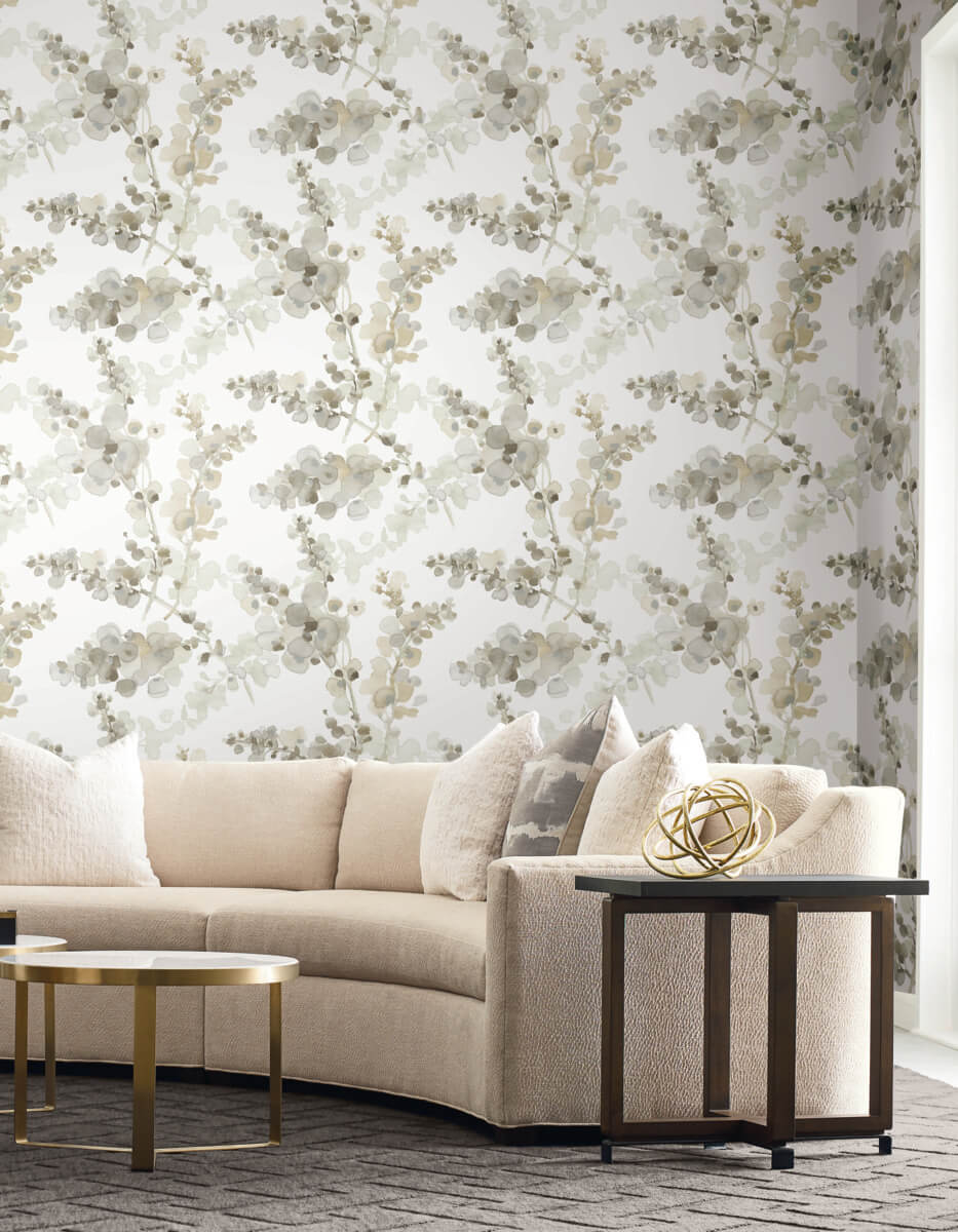 Candice Olson Casual Elegance Blossom Fling Wallpaper Sample - Blonde