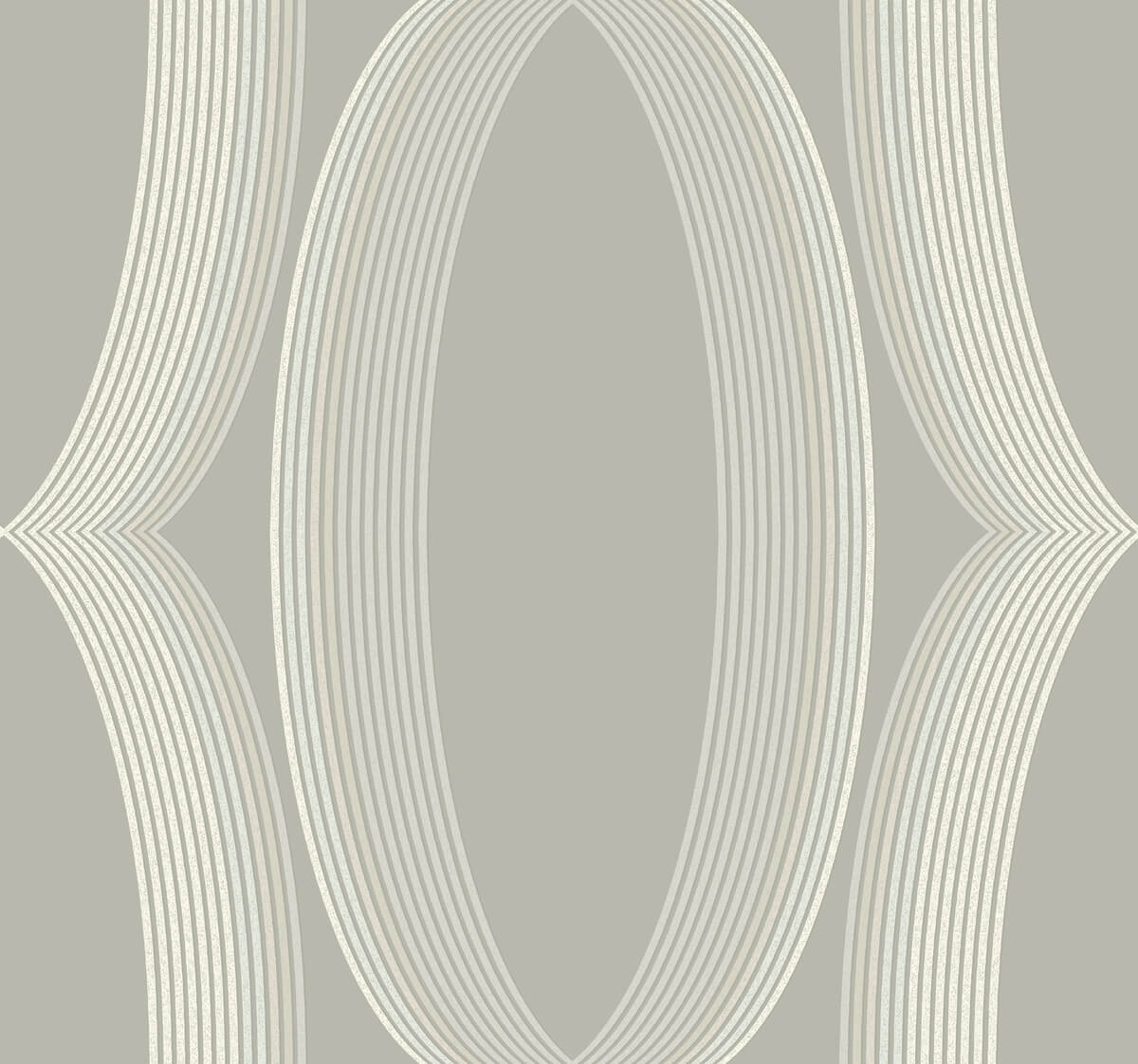 Candice Olson Casual Elegance Progression Ogee Wallpaper Sample - Light Neutral