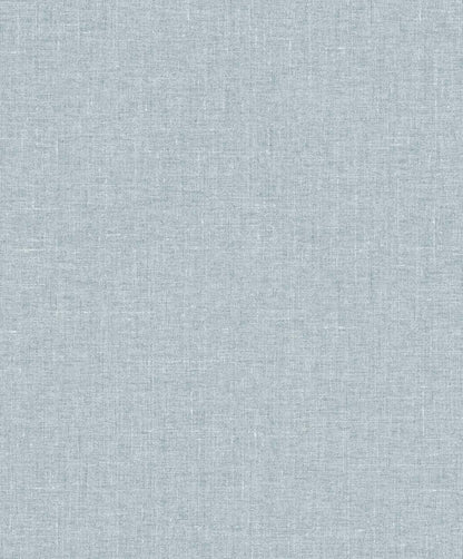 Seabrook White Heron Abington Faux Linen Wallpaper - Denim Wash