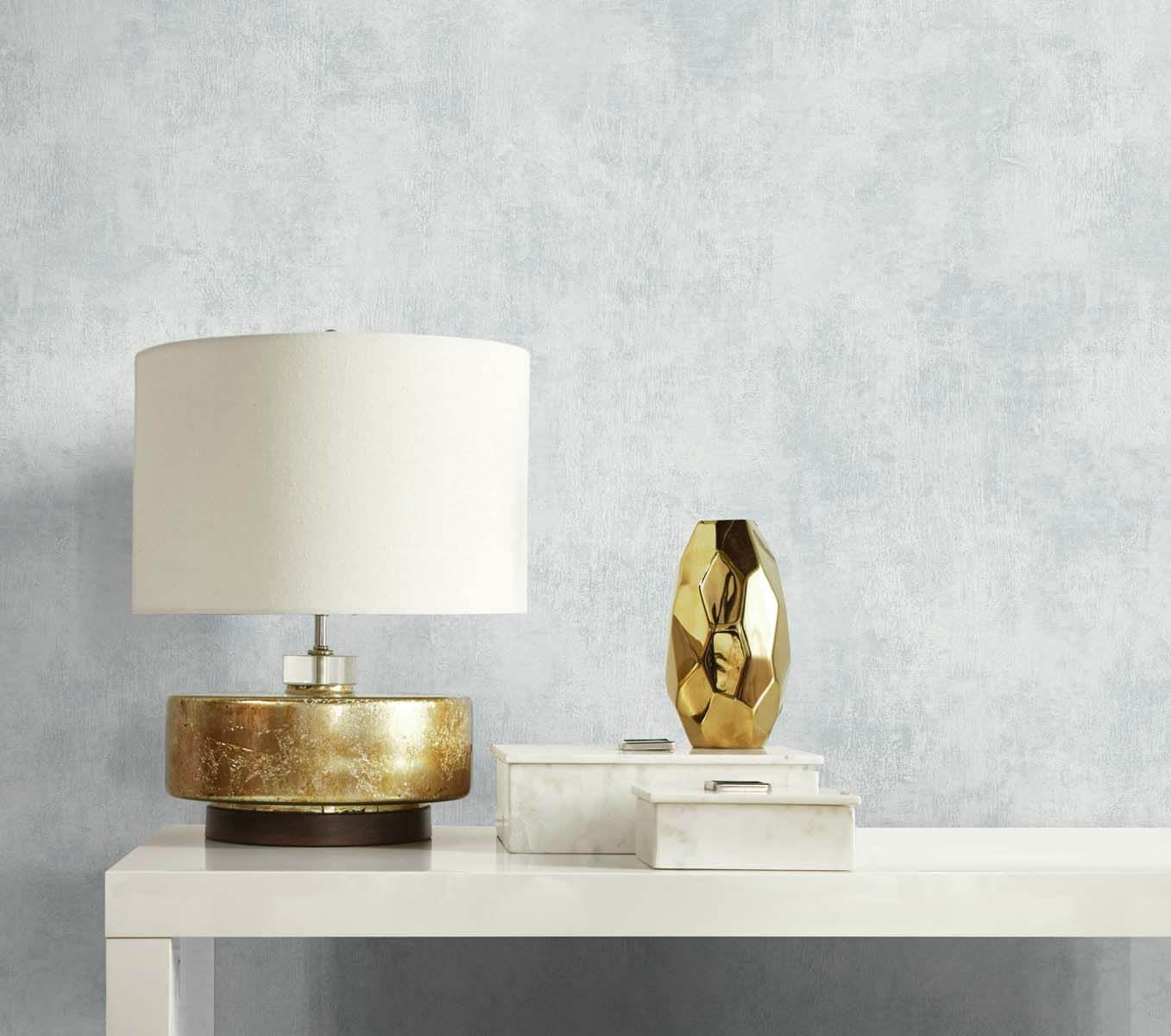 Seabrook White Heron Claire Faux Suede Wallpaper - Ice Pearl