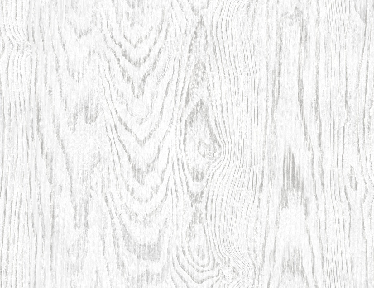 Seabrook White Heron Kyoto Faux Woodgrain Wallpaper - Modern Wash