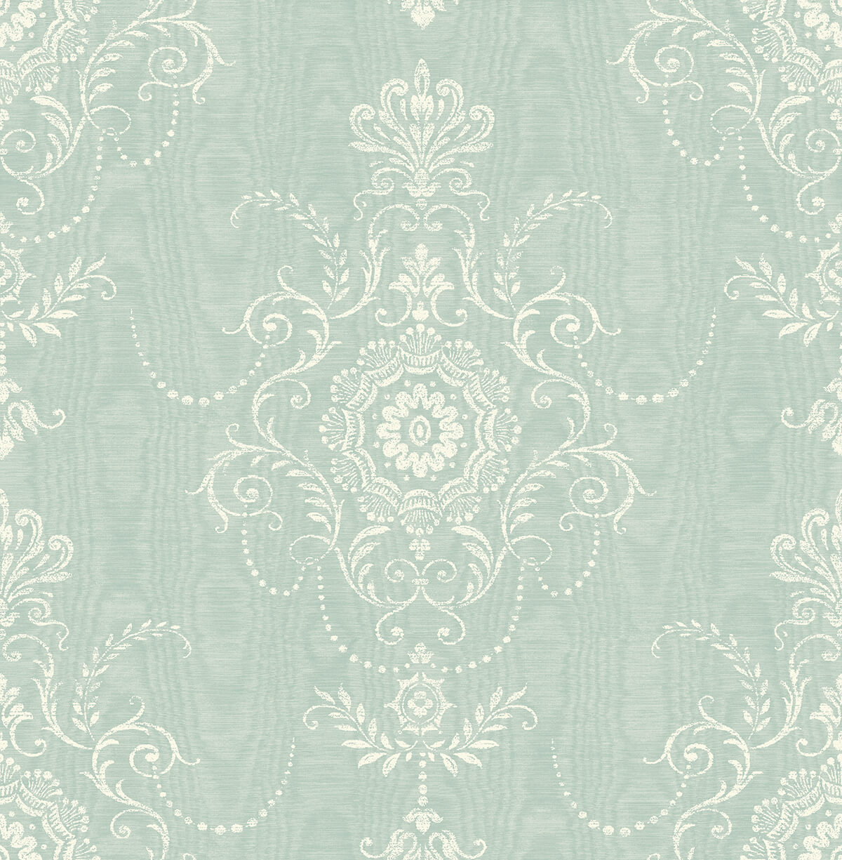 Seabrook French Country Colette Cameo Wallpaper - Summer Sky