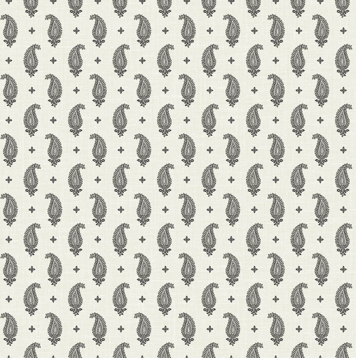 Seabrook French Country Maia Paisley Wallpaper Sample - Poppy Seed
