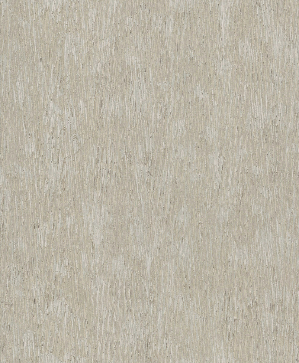 York Formations Gilded Plume Wallpaper Sample - Warm Grey