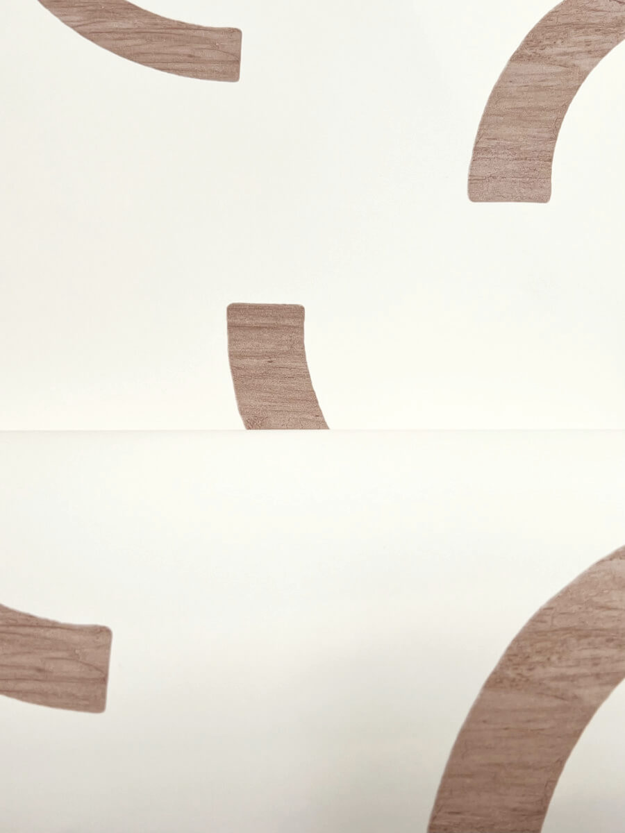 York Formations Lunula Wallpaper - Clay