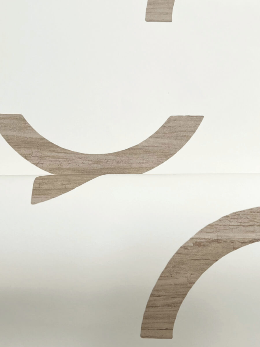 York Formations Lunula Wallpaper - Taupe